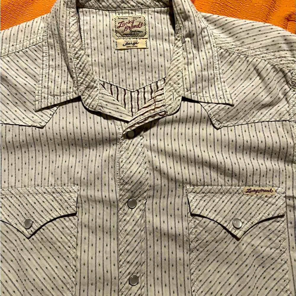 Lucky Brand, Pearl Snap Western Shirt
